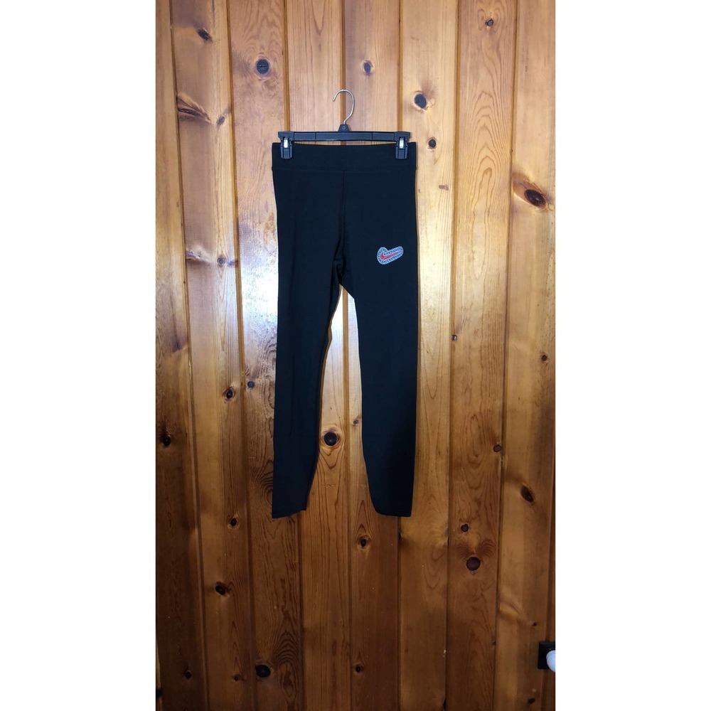 Nike custom leggings black and red white stitching size medium​​